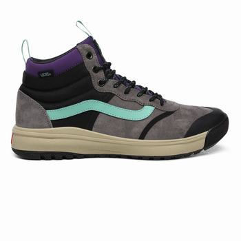 Férfi Vans MTE UltraRange Hi DL Magasszárú Cipő VA8741602 Sötét Szürke/Türkiz